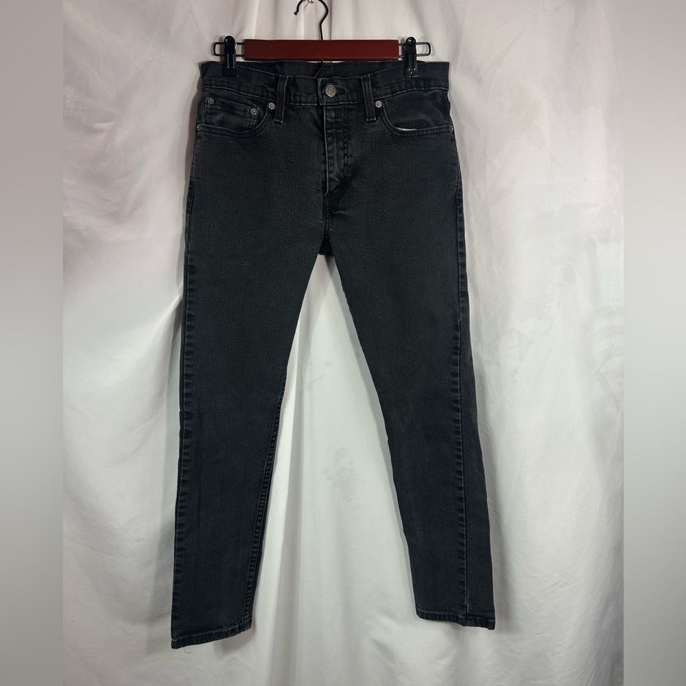 Levi's 512 black straight leg jeans size 30 x 30